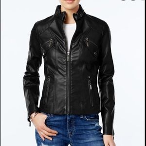Jou Jou Leather Moto Jacket